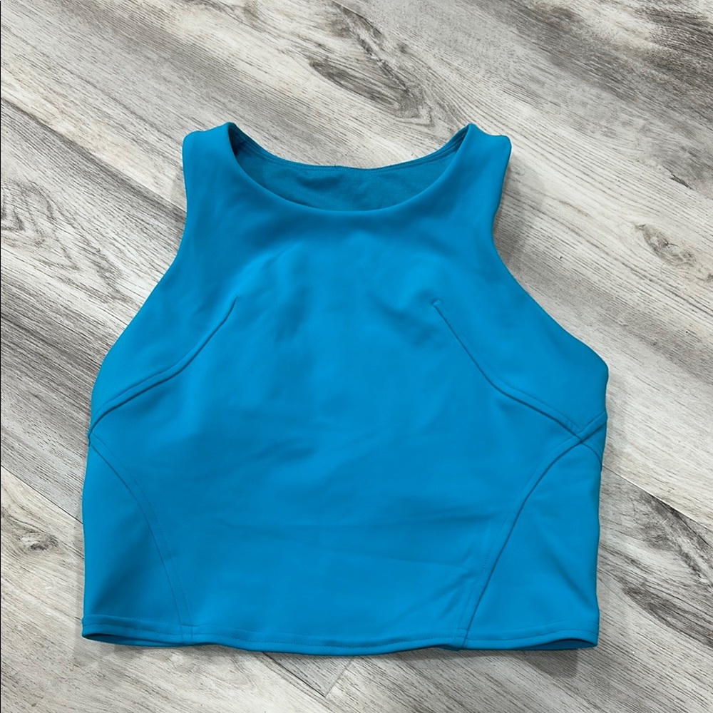 Lululemon Blue Fitted Crop Tank Top Size 4